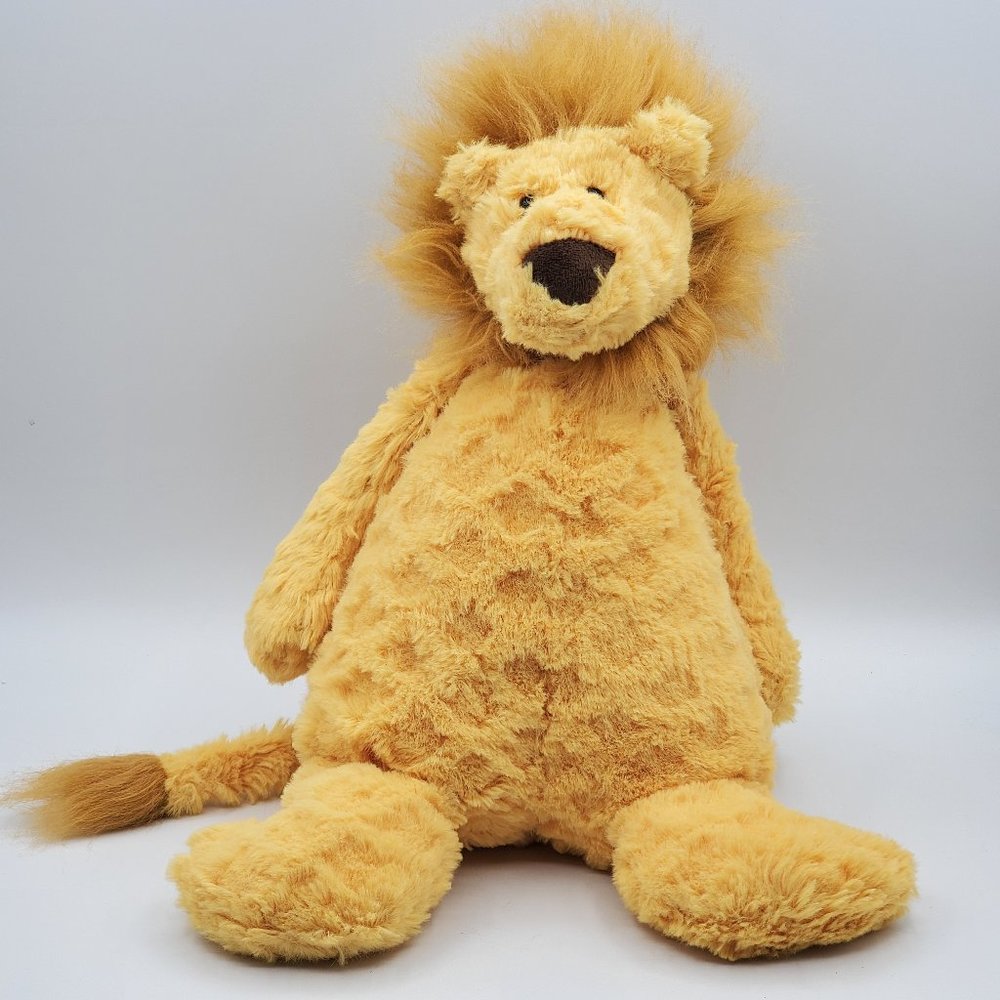 Jellycat Lion 15" Plush Golden Mane Male Baby Lovey Stuffed Animal Toy